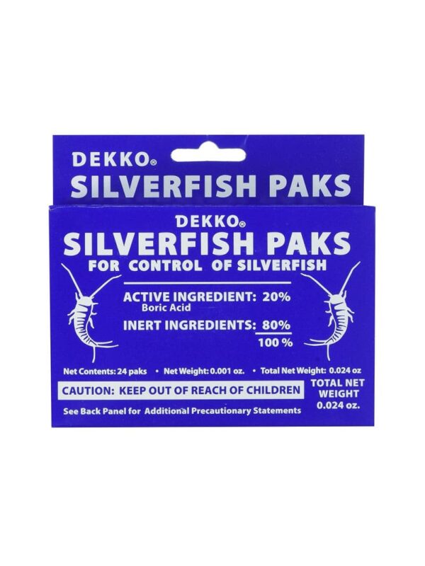 Dekko Silverfish Paks - Front